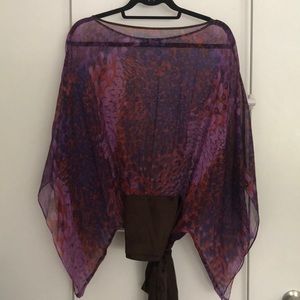 Silk kimono top